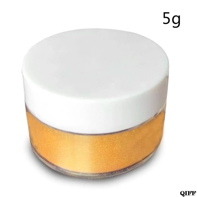 Съедобная блестящая пудра золотого и серебряного цвета для украшения еды торта