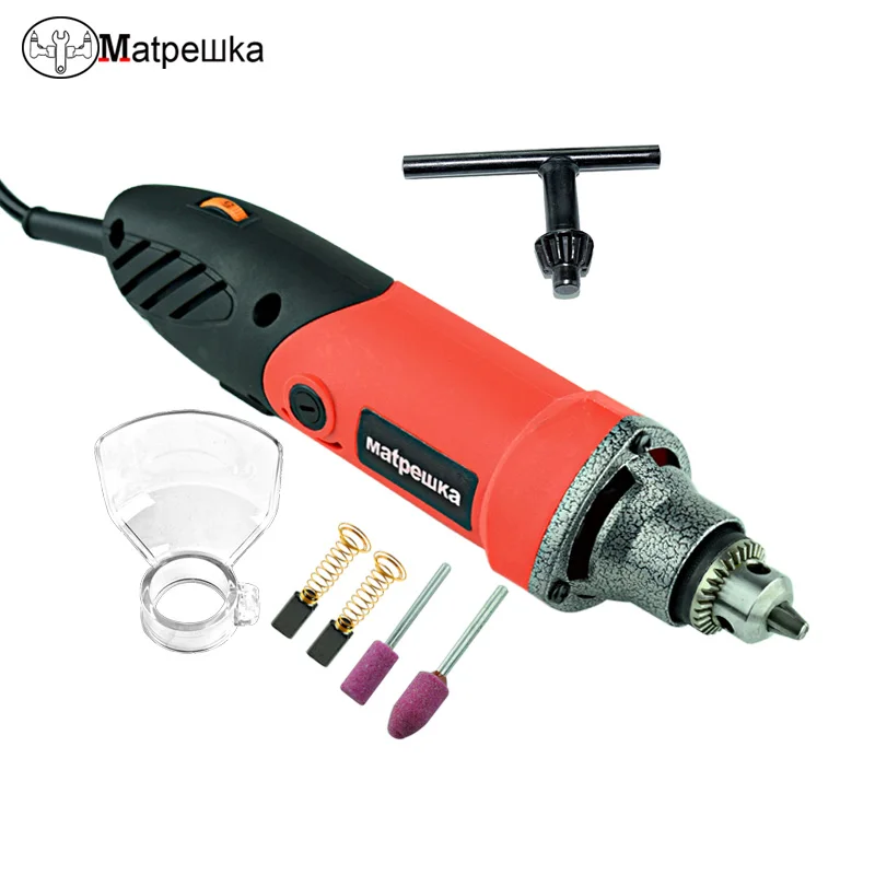 Электрическая дрель мини гравер с 6 переменными скоростями Dremel