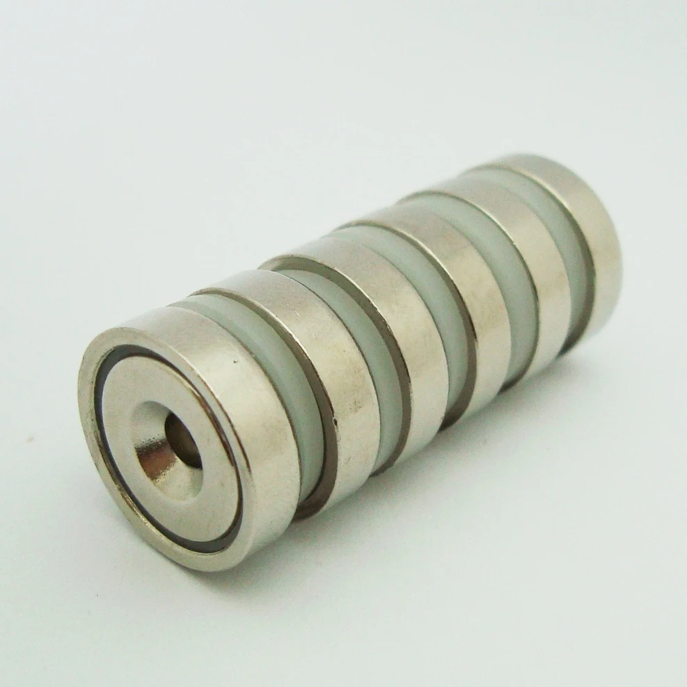 6 шт. dia16mmVertical тяговая сила 5KGs монтажный магнит D16x5.2mm магнитные подъемные магниты сильный неодимовый постоянный горшок магнит