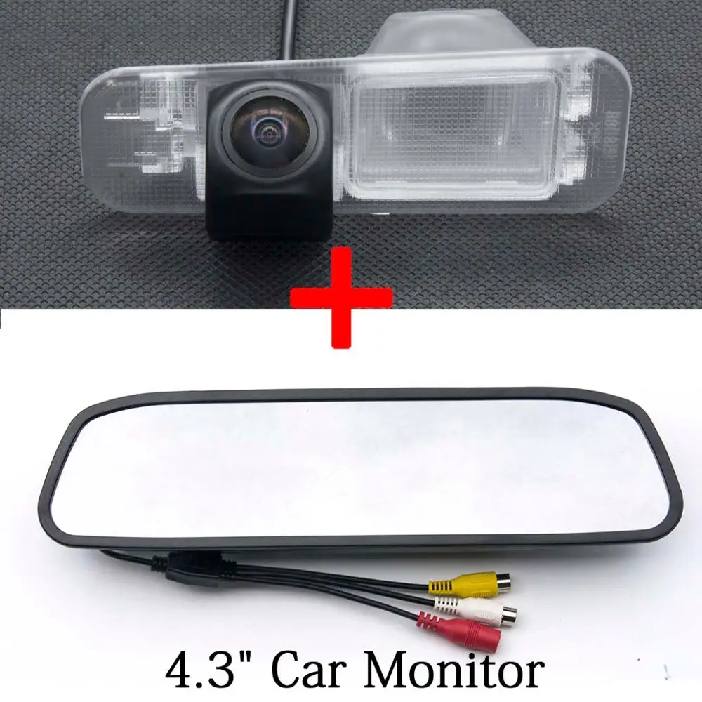 Camera 4.3 Mirror Starlight MCCD рыбий глаз 1080P для Kia K2 Rio Sedan 2010 2011 2012 2013 " 4,3" парковочный монитор камера заднего вида - Название цвета: Camera 4.3 Mirror
