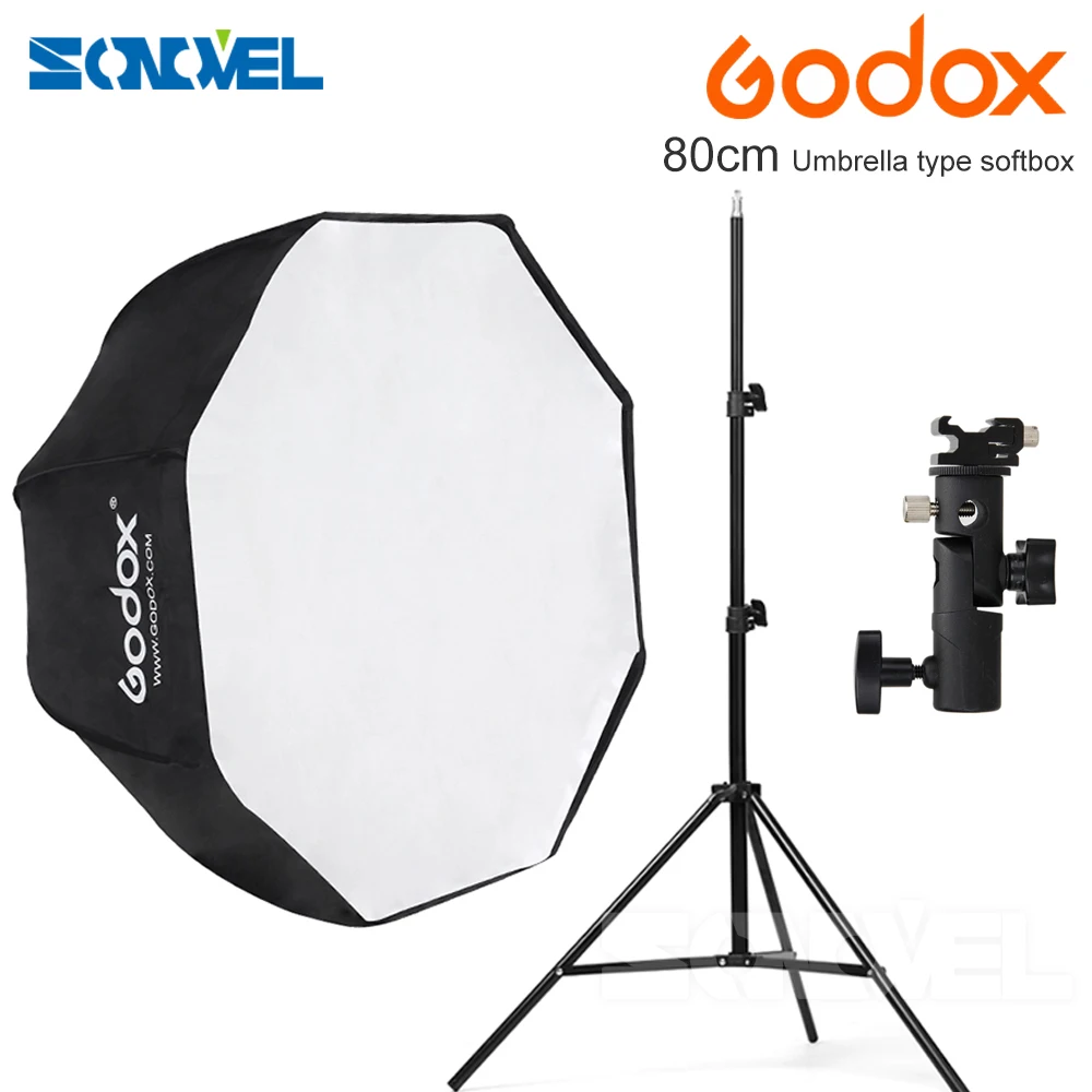 Восьмиугольный Зонт Godox 80 см лампа подставка набор кронштейнов для горячего