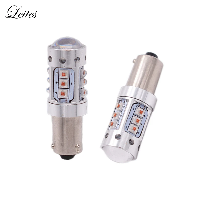 Leite 2PCST4W BAY9S BA9S BAX9S XBD чипы H6W H21W светодиодный Canbus ОШИБОК светодиодный обратный свет 80 Вт Янтарный/желтый