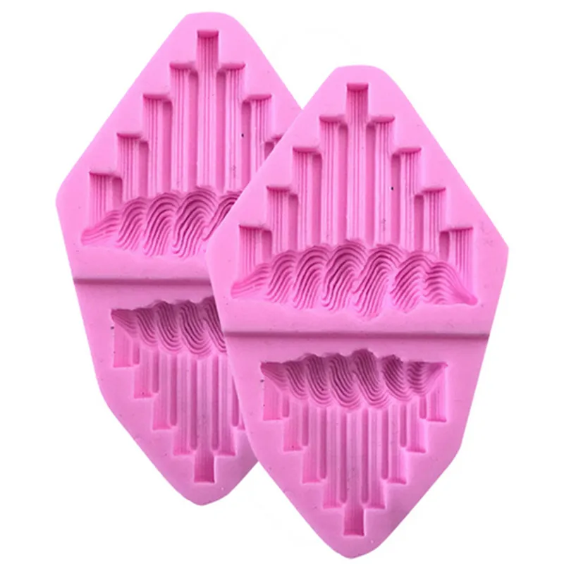 2 шт. силиконовые формы торт сахарной цветок Кружево Коврики украшения торта