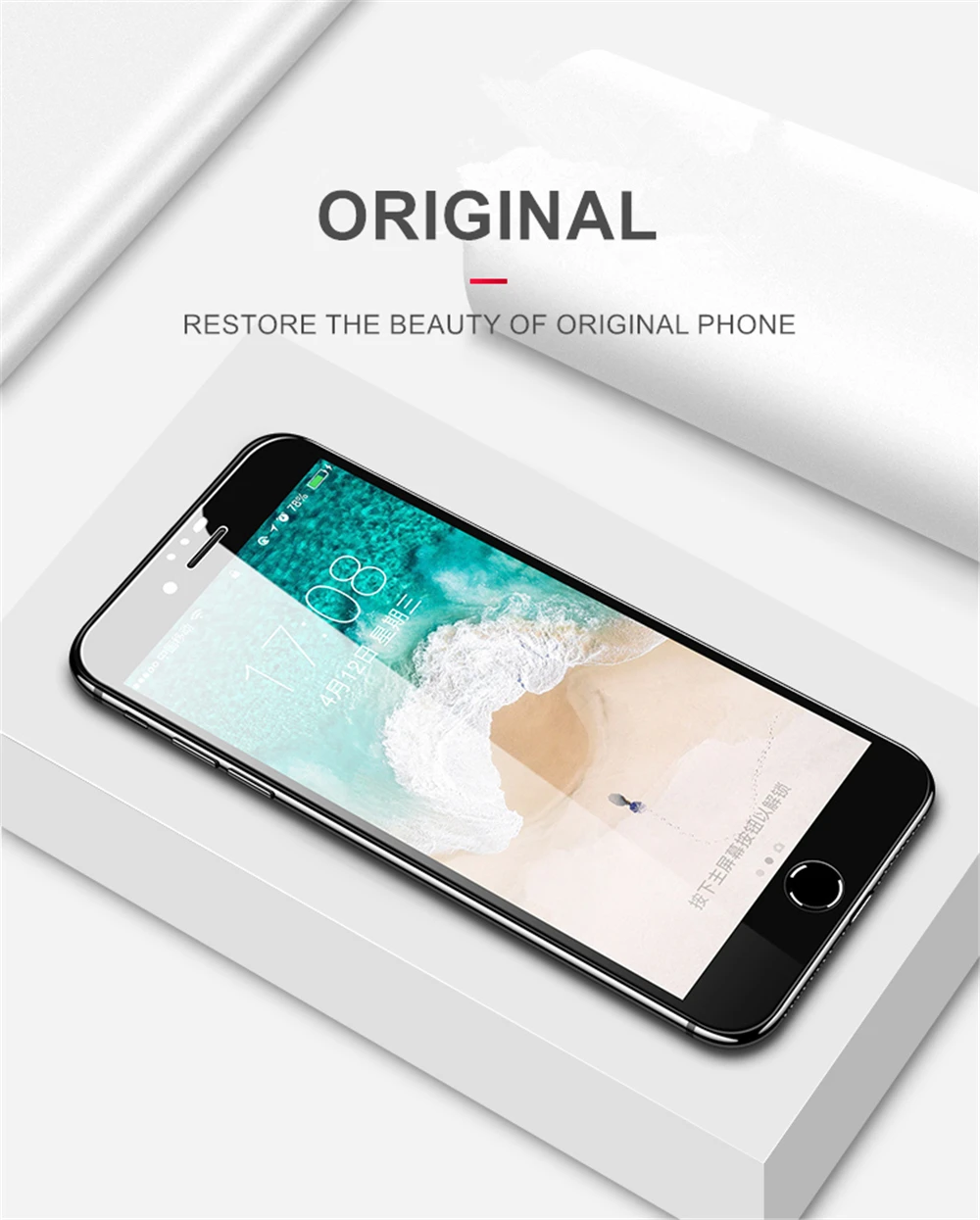 JOYCE Новинка 10D Закаленное стекло протектор экрана для iPhone 6S 7 8 Plus XR XS Max полное покрытие защитная пленка, стекло