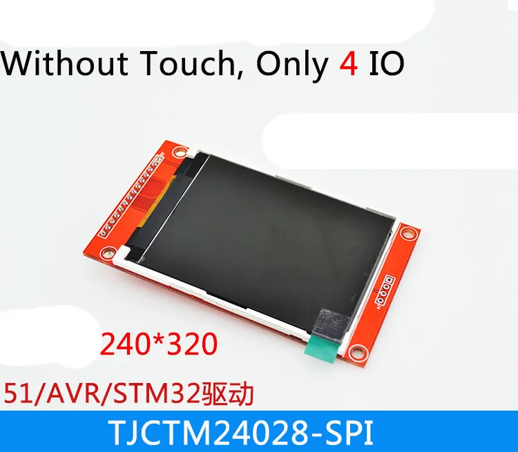 2 8 дюймовый 240*320 TFT дисплей без сенсорной панели модуль ЖК экрана 4 IO ILI9341|tft display|lcd