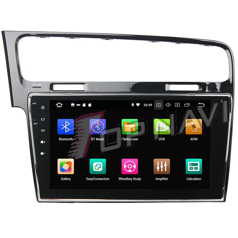 TOPNAVI Octa Core Android 9 0 Автомобильный мультимедийный плеер для VW Golf 7 2013 2015 Авторадио GPS