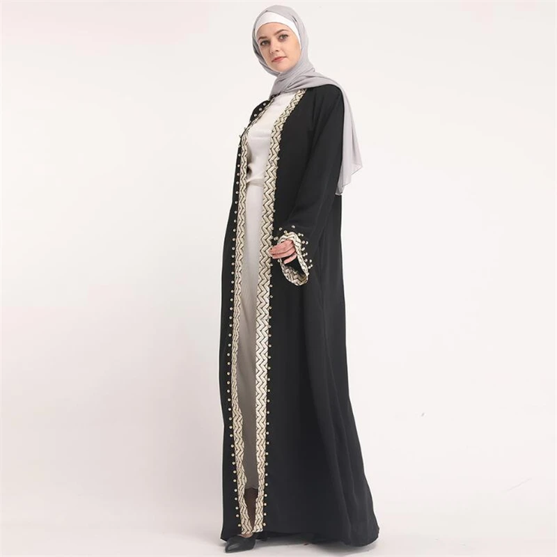 2019 Arab qatar turkey Dubai fashion abaya for muslim women islamic kaftan dress cardigan clothing plus size S-XXL | Тематическая