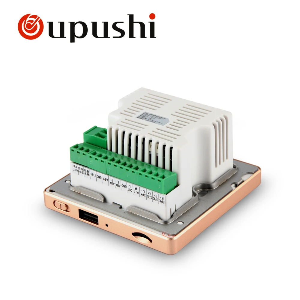 Oupushi домашний аудио визуальный в стенах усилители, FM/SD/AUX in/USB музыкальный плеер, Bluetooth цифровой стерео усилитель, домашний кинотеатр cinem