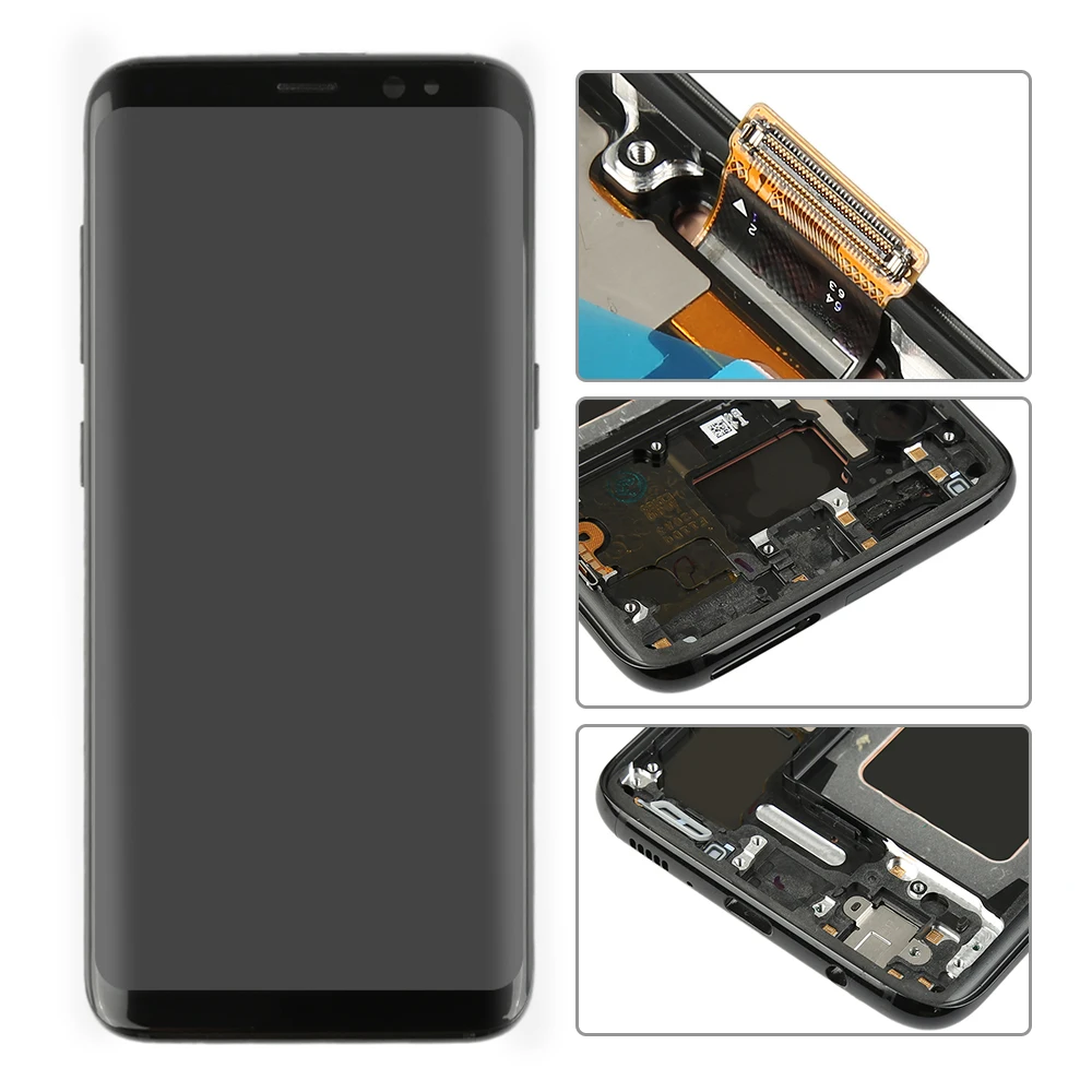 Для samsung galaxy S8 ЖК Дисплей Сенсорный экран планшета Ассамблеи для плюс G950F G950U G950W8