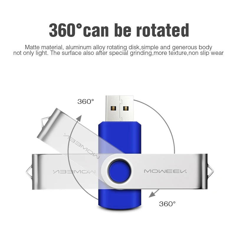Moweek USB 2 0 крутой флеш накопитель 64 ГБ 32 Металлическая карта 128 16 8 4 Гб реальная