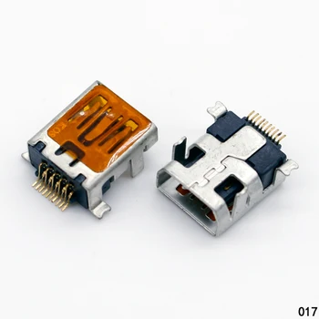 10 Pcs Female Mini USB Type B 10 Pin SMT SMD DIP Mount Jack Connector 2