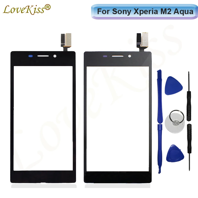 Сенсорный экран для Sony M2 S50H D2303 Передняя панель Xperia Aqua D2403 сенсорный сенсор ЖК