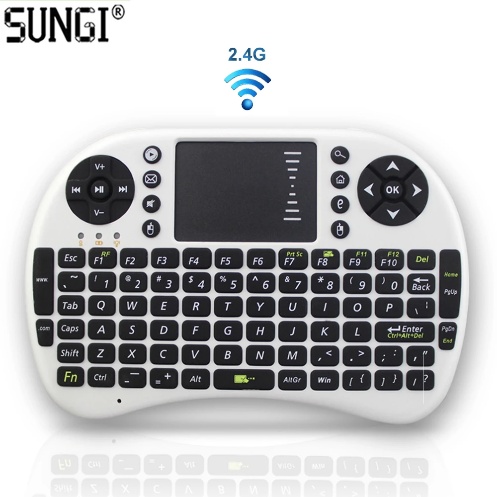 

SUNGI Arabic/German/French/Thai/English 2.4GHz Mini Wireless i8 Keyboard Touchpad AZERTY For Android TV Rechargeable Battery