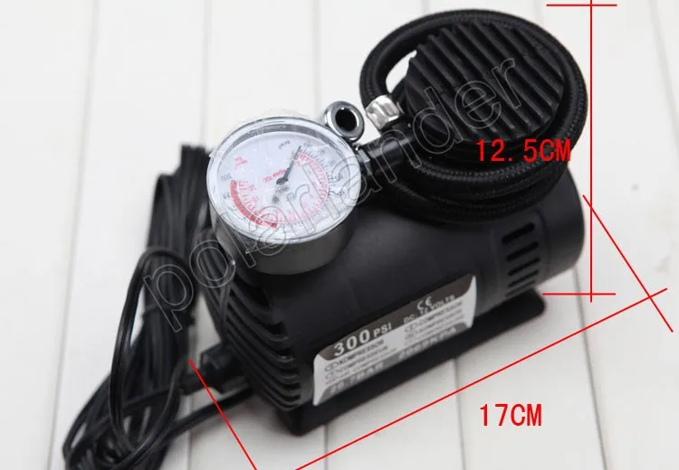 Компрессор автомобильный электрический с 3 насадками 12 В 300 PSI|car tyre air compressor|tire