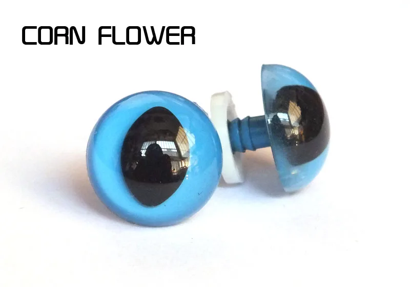 Оптовая продажа 50 шт./лот кошачьи глаза синего цвета для кукол животных