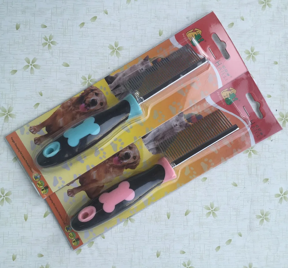 5 шт./лот смешанный цвет Comb sim018 Расческа для питомцев кошек и собак триммер