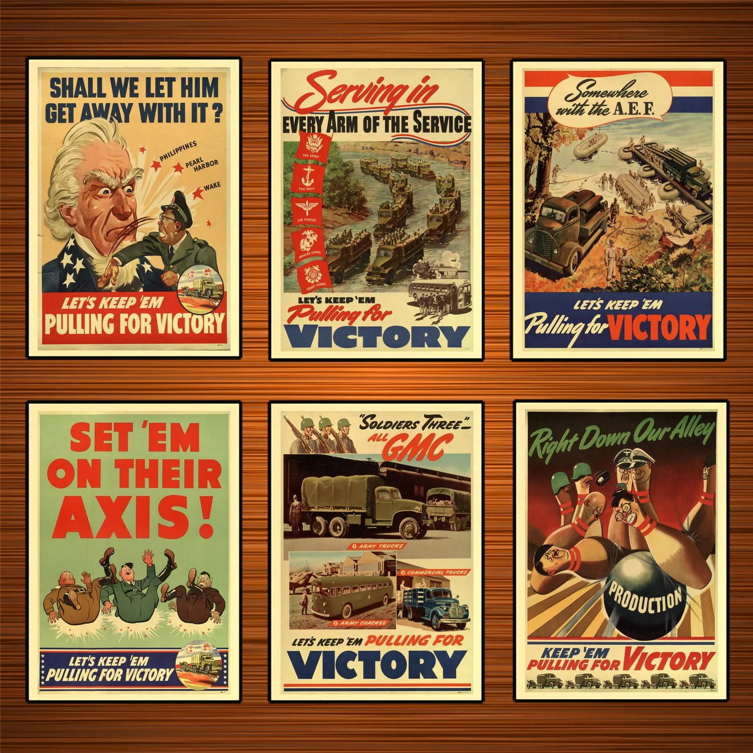 Винтажный пропагандистский постер в США WW2 установите их на Exis классические