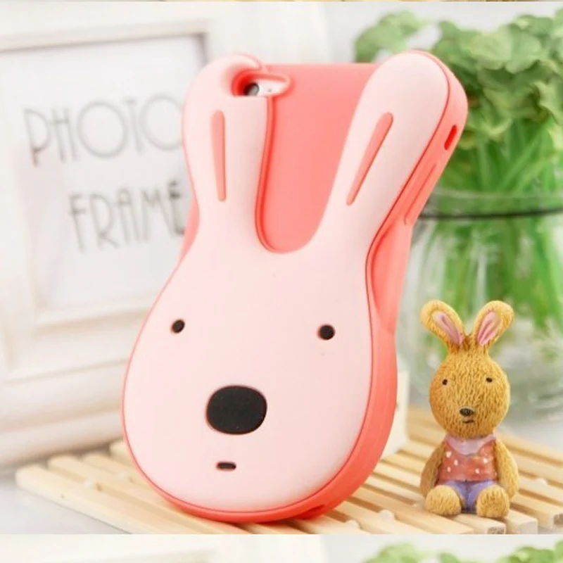 Free shipping Cute 3D rabbit case for iPhone 4 4S|case dvr|case furniturecase samsung galaxy i9000 |