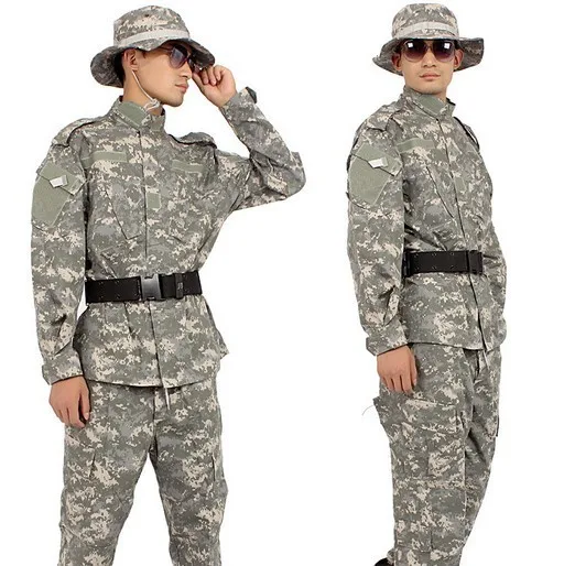 CS Единая Устанавливает рубашка и брюки ACU цифровой камуфляж комплекты БДУ