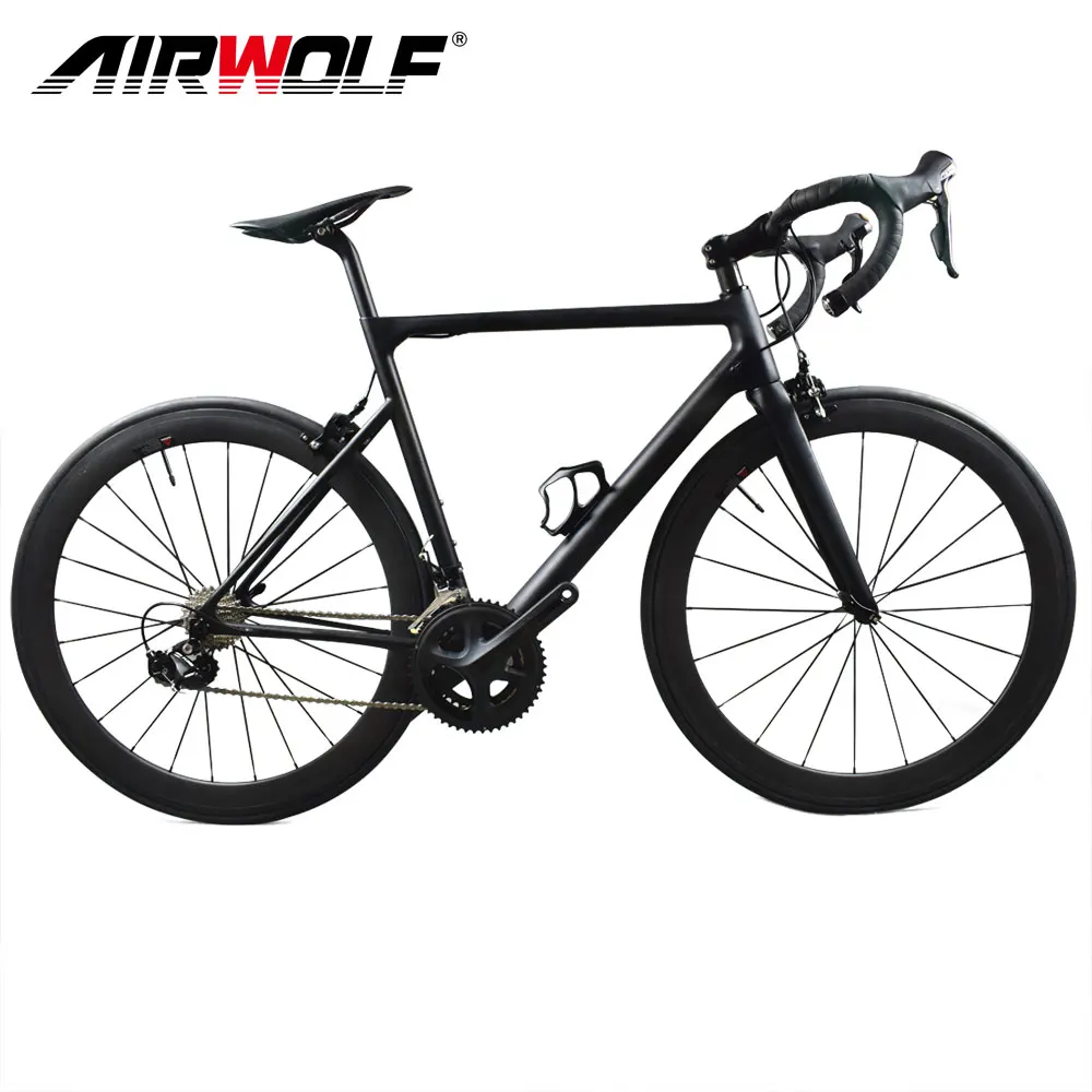 Airwolf 700C карбоновый велосипед Toray T1000 карбоновый дорожный велосипед с монокейным каркасом, карбоновые колеса, SH1MANO 5800/R800/9000 bicicleta