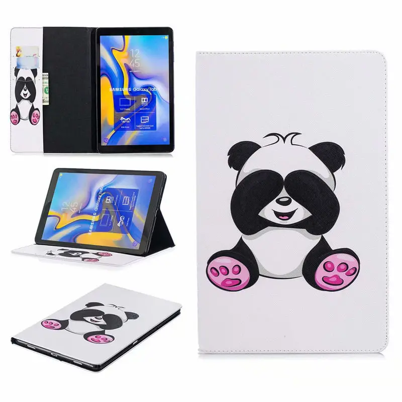 Флип-чехол с изображением совы медведя для samsung Galaxy Tab A A2 10," T590 T595 T597 SM-T595, умный чехол, чехол для планшета, спящий режим, подставка - Цвет: 17