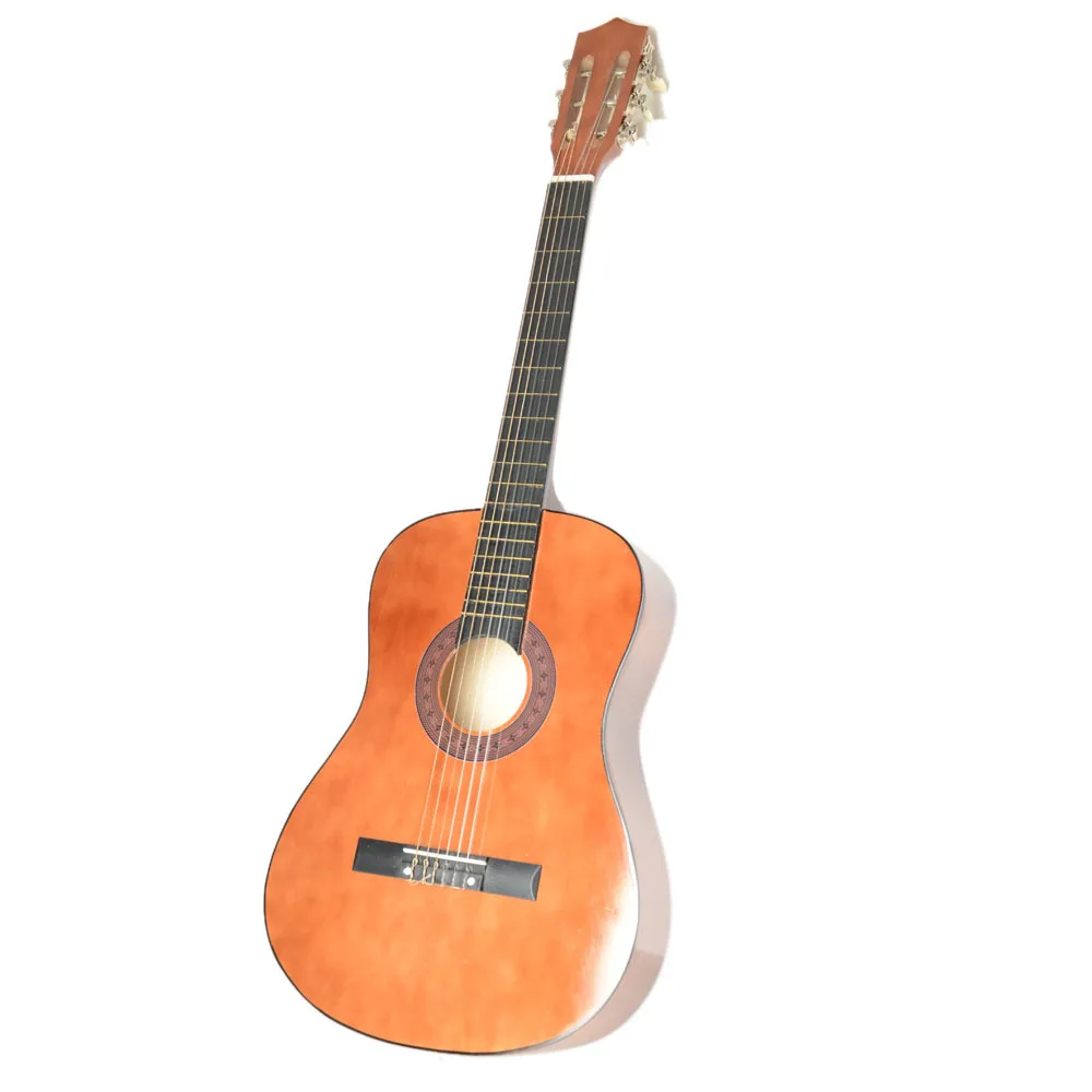 High Quality 38&quot Classic Folk Acoustic Guitar Brown With Picks And Chord Natural Wooden Musical Instrument US-Y00470 | Спорт и