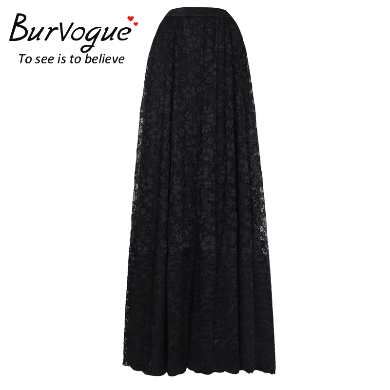 Юбка женская кружевная в стиле стимпанк с поясом на резинке | Женская одежда