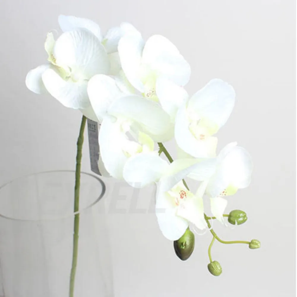 7 Heads Phalaenopsis Artificial Flowers Bouquet Wedding Decoration Butterfly Orchid Silk Flower Fake Orchids Home Decor | Дом и сад