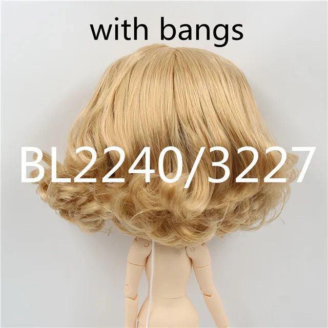i Blyth кукла ледяной парик только rbl головы и купол короткие волосы для пользовательских кукла DIY аксессуар - Цвет: i