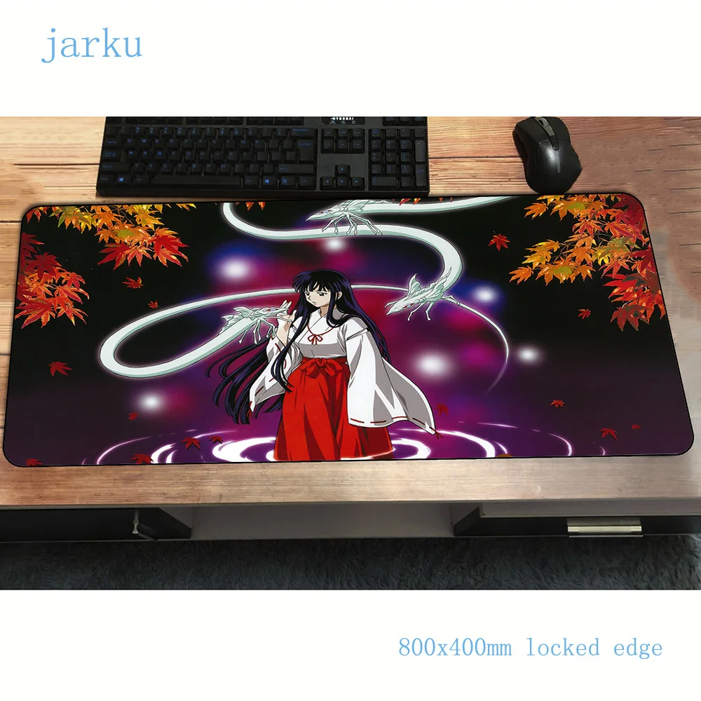 Коврик для мыши inuyasha 800x400x2 мм игровой коврик в стиле аниме Хэллоуина офиса