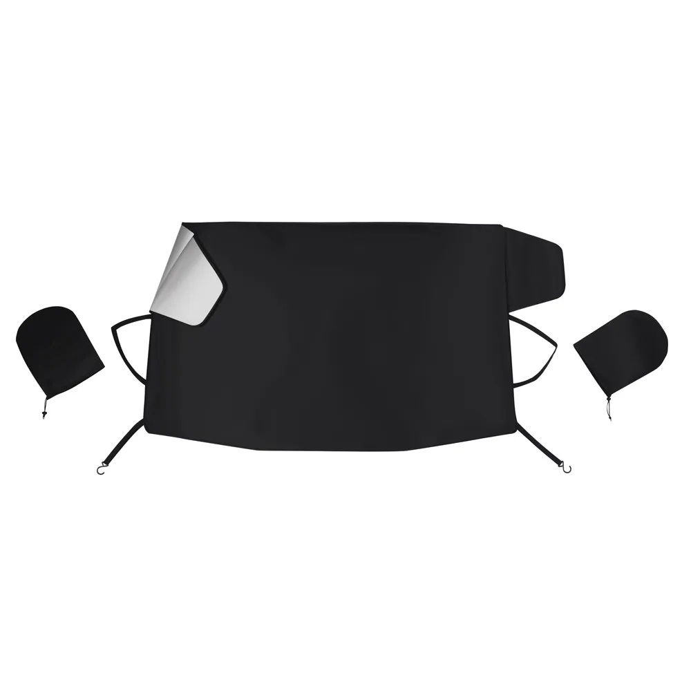 Автомобильный чехол на лобовое стекло снег солнце брезент скребок для льда