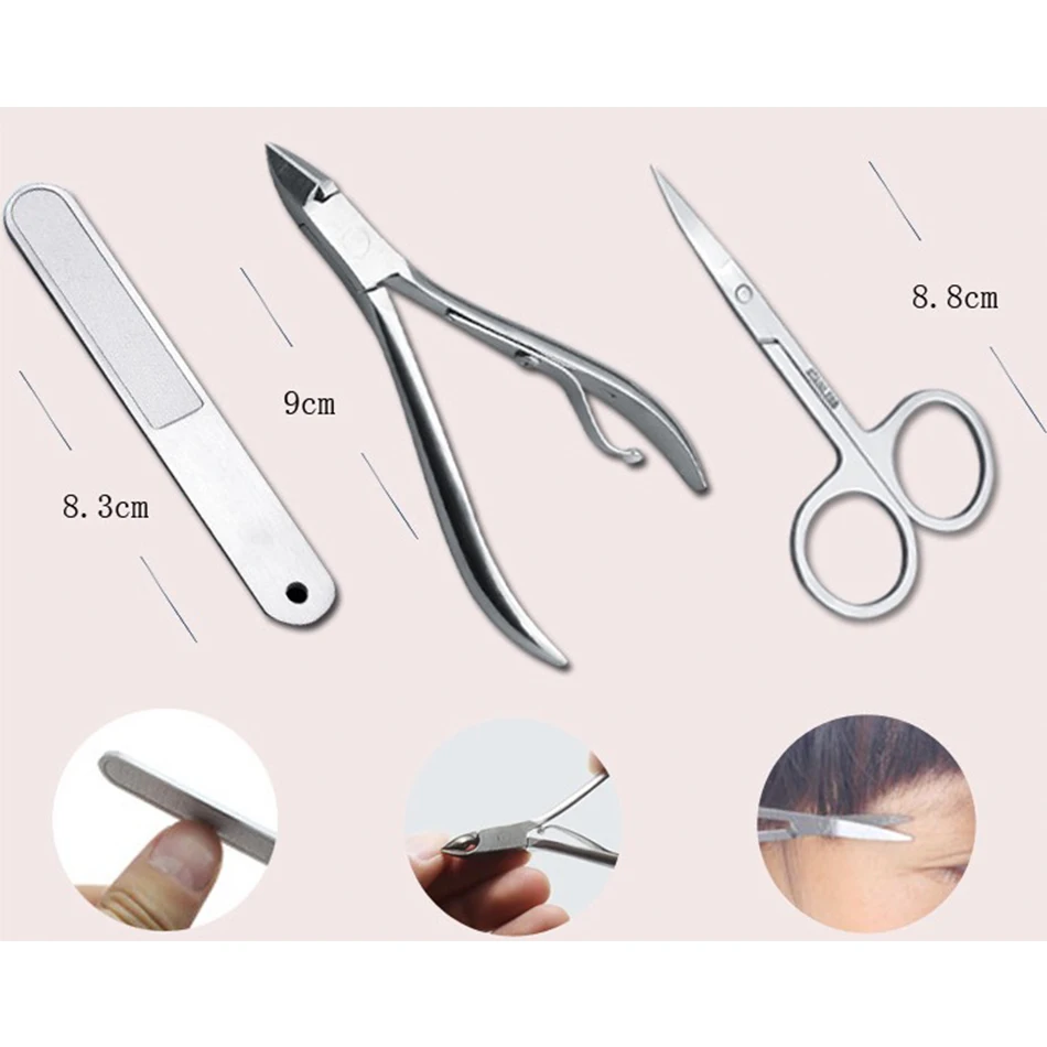 ULECHQING Manicure scissors Wholesale Clippers Nail Care Tools Pedicure Set Alicate de unha For a pedicure | Красота и здоровье