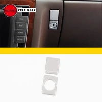 set of 2pcs car copilot storage box decoration sticker glove box switch cover trim for vw phaeton interior moulding accessories
