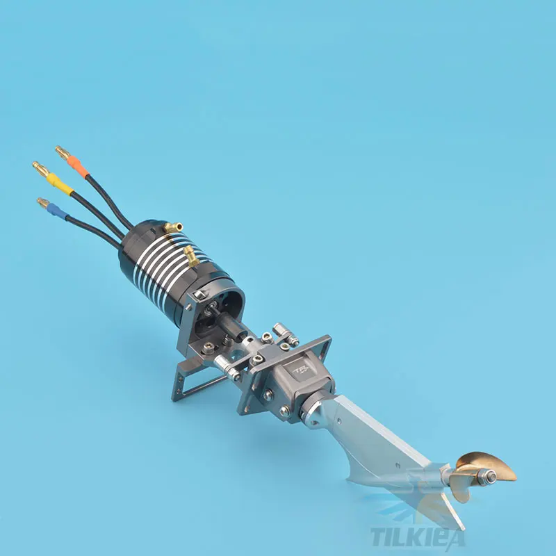 With Motor And Cool Станок с ЧПУ F1 диск Системы хвост Мощность с функцией рулевого управления для RC гоночный катер - Цвет: With Motor And Cool