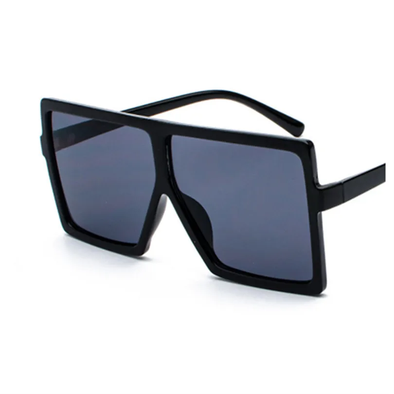 Oversized Sunglasses Women Men Gradient Lens Shades Sun Glasses Vintage Brand Designer Male Female Big Black Frame Glasses