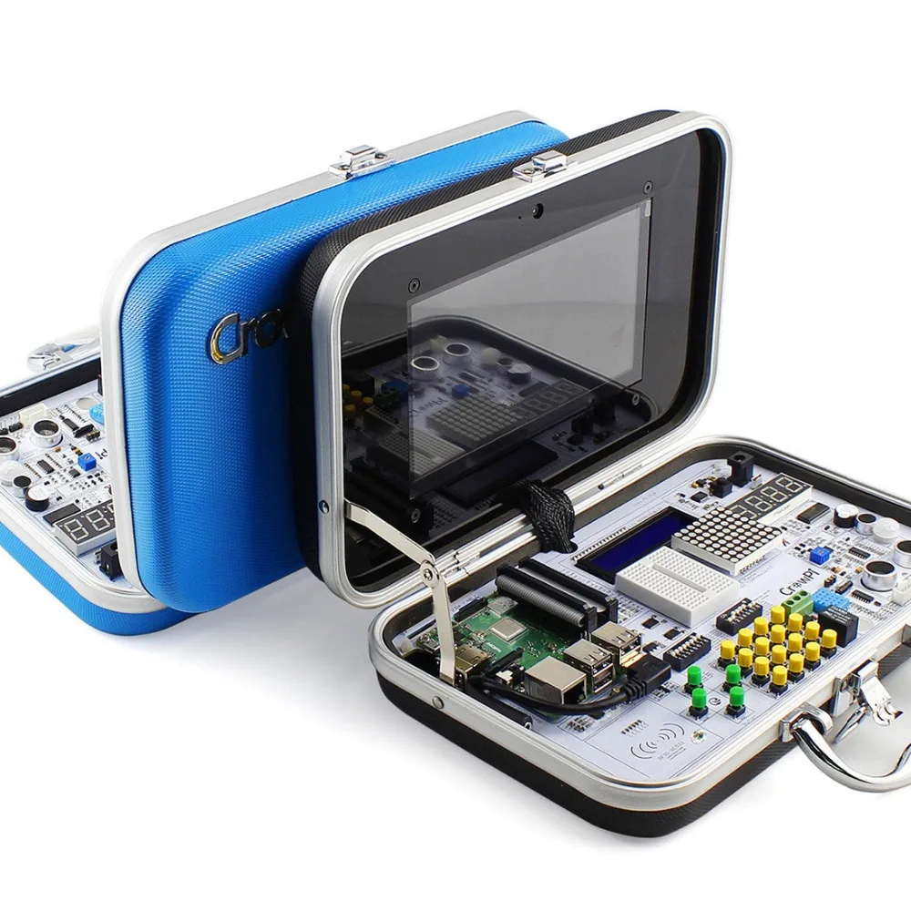 Elecrowpi Raspberry Pi 4B расширенный набор все в одном 7 дюймовый сенсорный экран детский