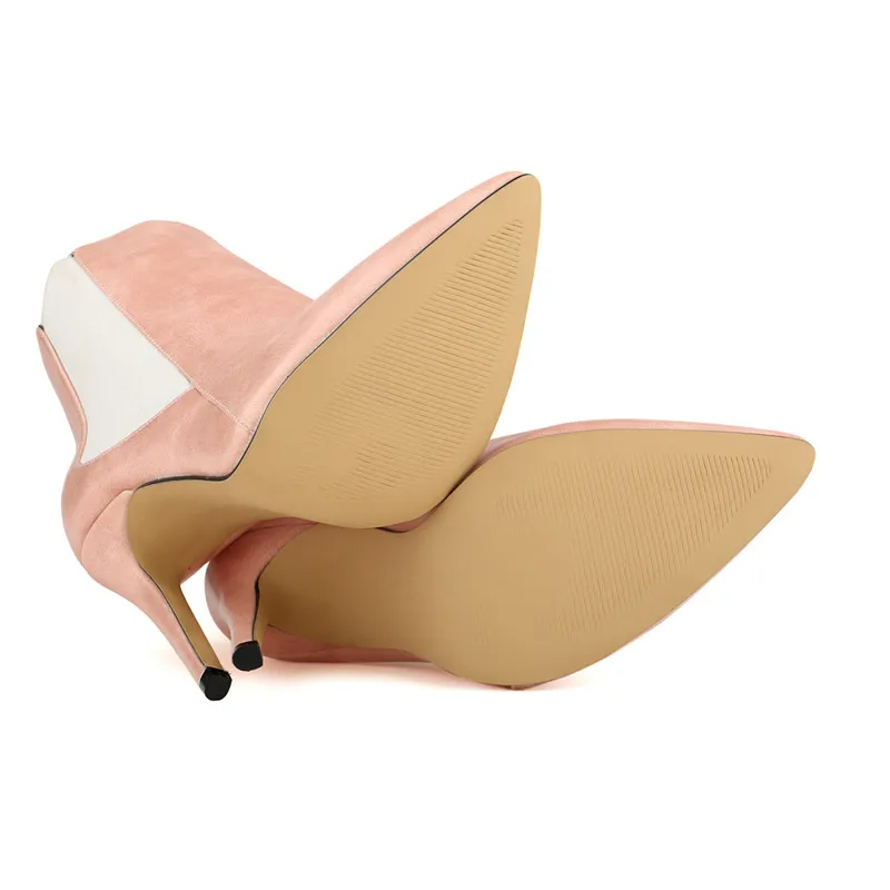 Женские ботинки LOSLANDIFEN сексуальные ботильоны из искусственной кожи с острым