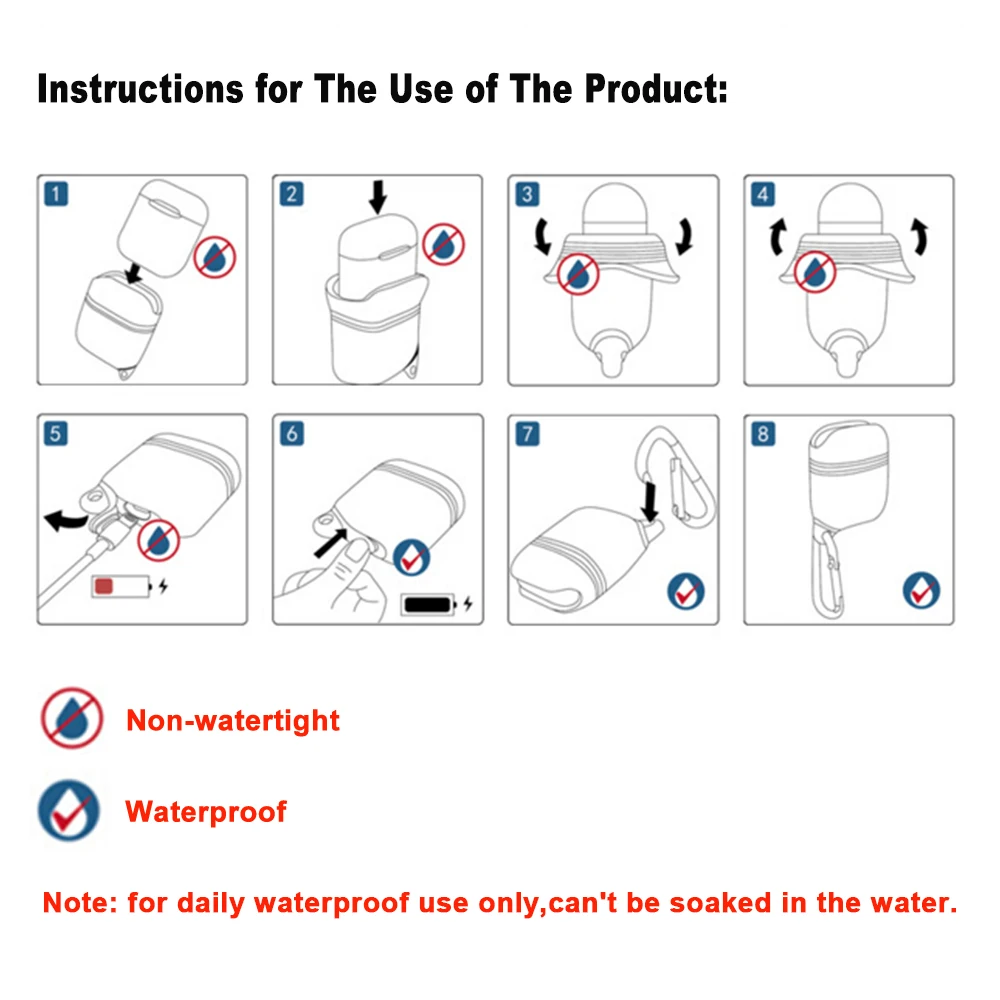 2017 New Arrival Charger Soft Silicone Case For Airpods Ultra Thin Waterproof Protector Cover Apple AirPods Earphone |