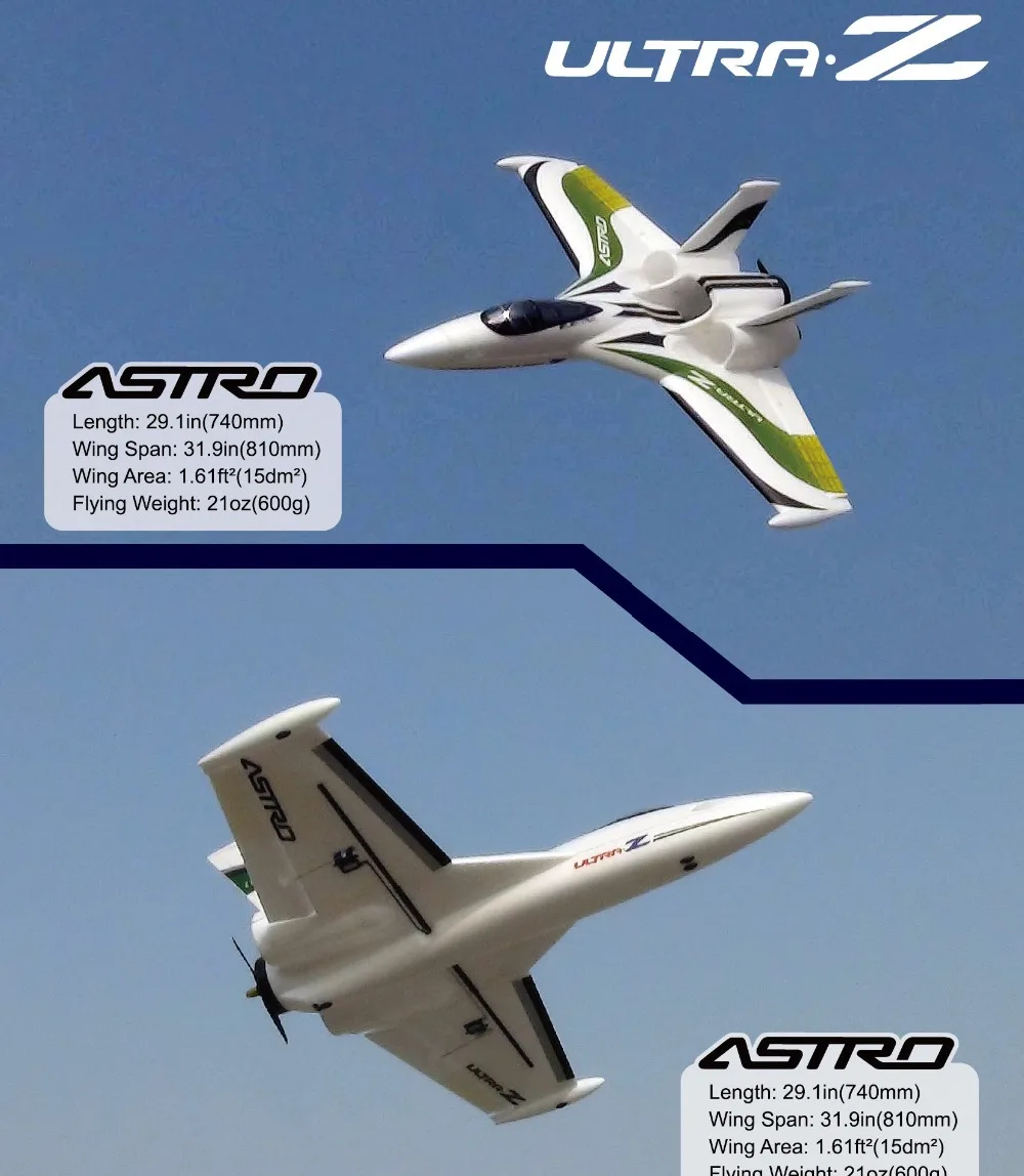 Ultra-Z Astro Blaze размах крыльев 790 мм EPO летающее крыло толкатель или 64 мм реактивный гонщик RC самолет комплект радиоуправляемая модель для хобби игрушка RC FLYWING