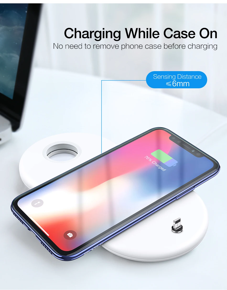RAXFLY 3 в 1 QI Беспроводное зарядное устройство для iPhone X XR XS Max Беспроводное зарядное устройство для Apple Watch AirPods быстрое зарядное устройство для телефона для samsung