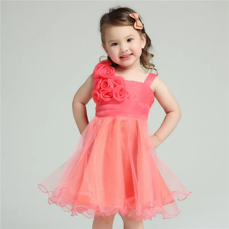 Белые Официальные платья для девочек детские красные свадебные Рождественские