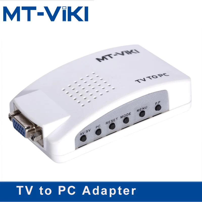 MT VIKI AV/S преобразователь видеосигнала VGA ТВ AV сигнала на выход ЖК дисплей|tv to pc|pc