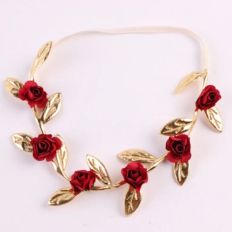 Повязка на голову в стиле бохо для новорожденных цветочный венок с короной