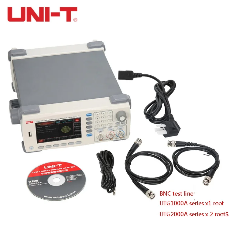 

UNI-T UTG1010A UTG1005A Function/Arbitrary Waveform Generator 10MHz Channel bandwidth, 125MS/s Sampling rate, 4.3'' TFT480 x272