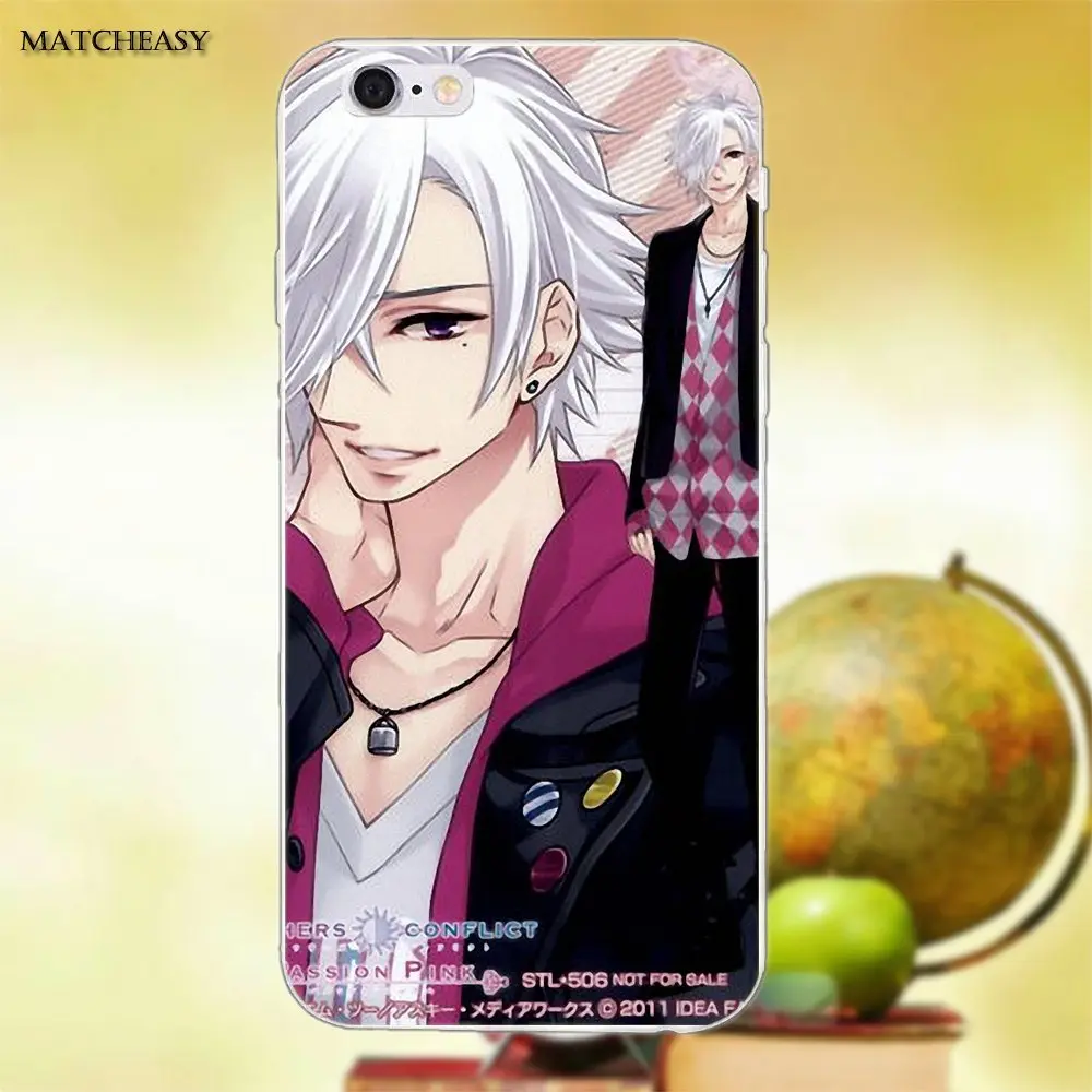 Мягкая Мода для Apple iPhone X XS Max XR 4 4S 5 5C SE 6 6S 7 8 Plus Anime Brothers Conflict | Мобильные телефоны и
