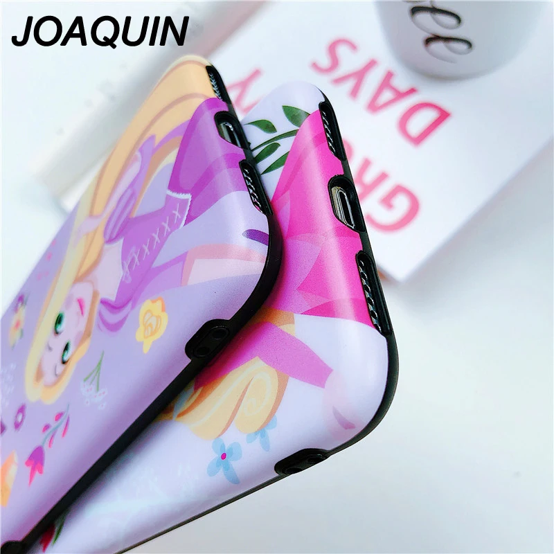 Classic Anime Ariel princess Snow White Cinderella Rapunzel Aurora cover case For iPhone 8 7 6 6s Plus X XR Xs Max back shell |