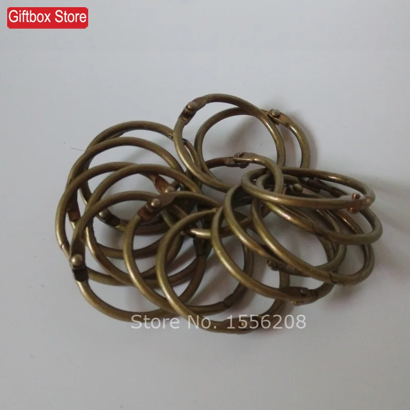 Оптовая продажа бронзовый винтажный круглый обруч для фотоальбомов ID19 25 30 40 60 мм