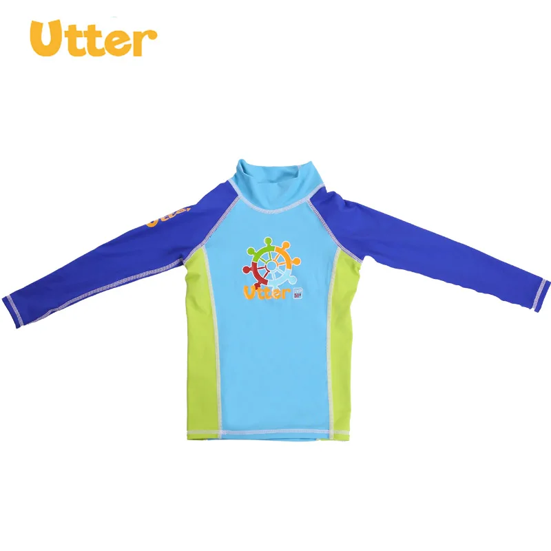 Полное одежда для малышей футболка с длинными рукавами Защита от Солнца защиты