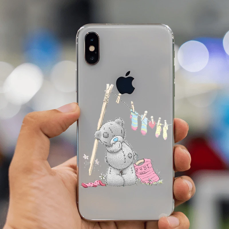 Силиконовый чехол для телефона для iphone XS Max чехол Tatty Teddy Me To You Bear чехол для телефона чехлы для iphone 4 5S SE 6S 7 8plus XR чехол