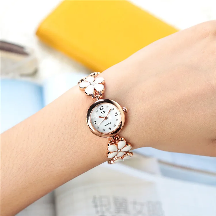 Модные женские часы с браслетом милые JW Брендовые стразы водонепроницаемые